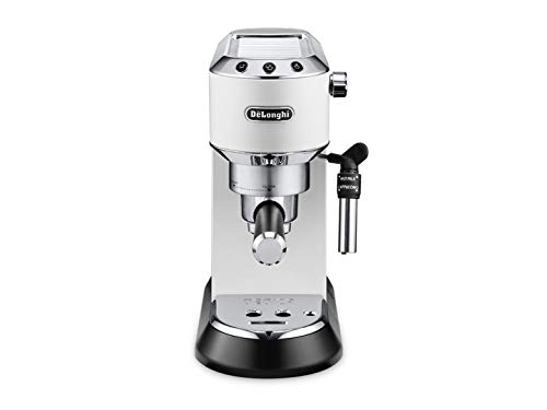 DeLonghi dedica Style EC 695.w Freestanding Semi-auto 1.1L White Coffee Maker – Coffee Makers (Freestanding, 1.1 L, Coffee pod, 1300 W, White)