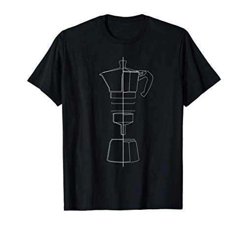 Camiseta del café | Moka Express Cafetera Italiana Espresso Camiseta