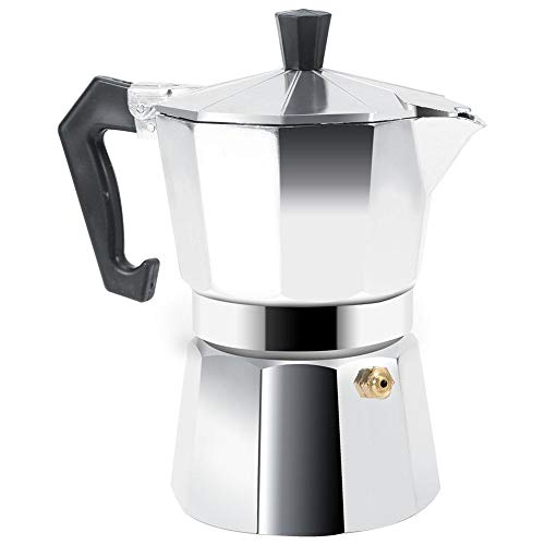 Moka Express Coffee Maker, italiana Moka Coffee Maker 3/6/9/12 Tazas Moka Coffee Pot para cocina, oficina, hogar.(300ml)