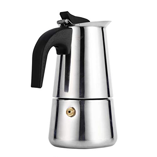 Cafetera para hacer espresso, cafetera italiana reutilizable de café Moka con mango de baquelita Moka Express para la casa, la oficina.(100ml)