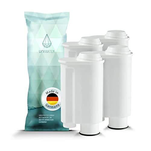 Universitea of Tea - Cartuchos para filtrado de agua para cafeteras Saeco Philips Intenza, Lavazza Gaggia, (4 unidades, equivalentes a Saeco CA6702/00)
