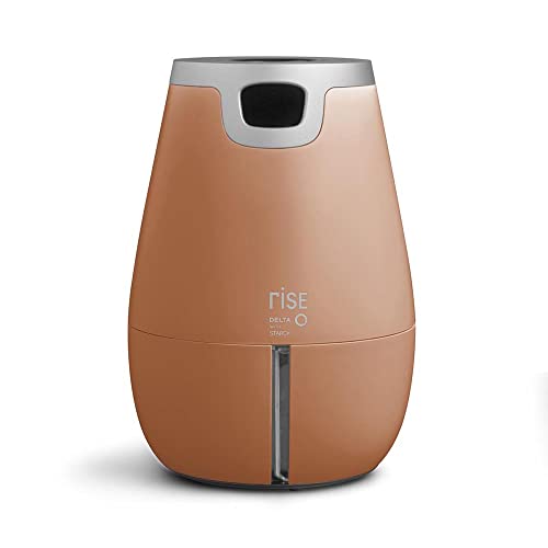 Delta Q Rise - Maquina de Café - Cafetera de Café de Cápsulas - Espresso Intenso - Compacta y Versátil - Automática Expreso - 3 Niveles de Bebida Programables - Máquina Expresso - Terracota