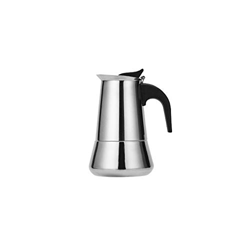 Akin Olla Moka de acero inoxidable, percolador italiano Moka Expresso de 2/4/6/9/12 tazas, cafetera Moka Pot