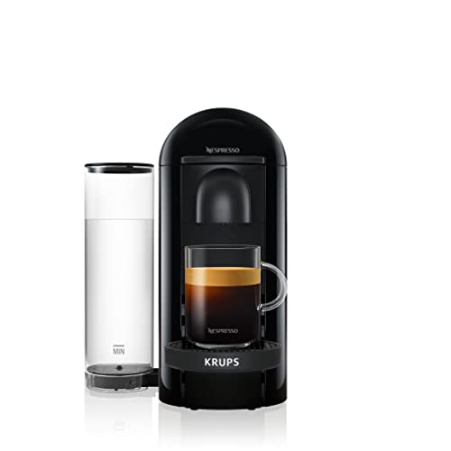 Krups Nespresso Vertuo Plus XN9038 - Cafetera de cápsulas, café diferentes tamaños, 5 tipos de taza, tecnología Centrifusion, calentamiento 40 segundos, 230ml, Negra