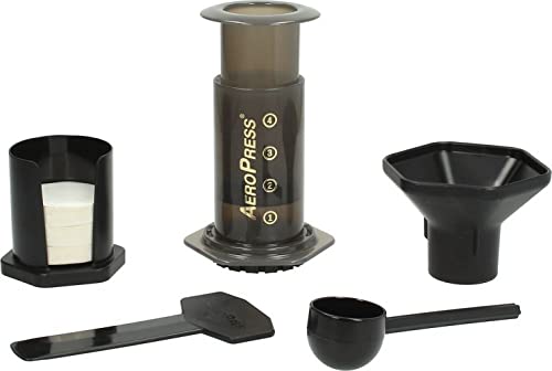 Aerobie AeroPress. Cafetera A80, 10 onzas, Negra, Centimeters