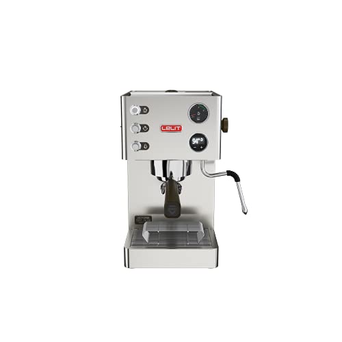 Lelit PL91T Victoria, máquina de café prosumer con LCC para gestionar Todos los parámetros, 1200 W, 2.5 litros, Acero Inoxidable, Plata