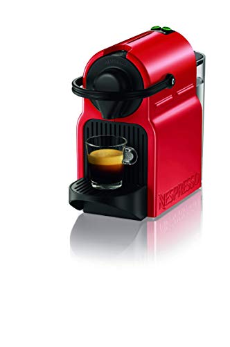 Nespresso Krups Inissia XN1005 - Cafetera monodosis de cápsulas Nespresso, 19 bares, apagado automático, color rojo (Reacondicionado)