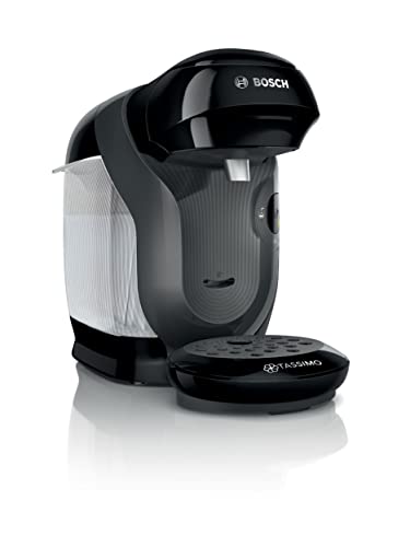 BOSCH máquina multibebida TASSIMO STYLE, TAS1102, hasta 70 bebidas, OneTouch, servicio individual, tamaño compacto, INTELLIBREW, negro