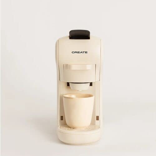 CREATE / POTTS/Cafetera Multicápsula Express Blanco Hueso/Programable, ligera y compacta, Apta para preparar café en todos sus formatos