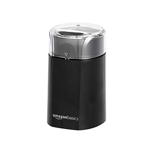 Amazon Basics - Molino de café eléctrico, negro