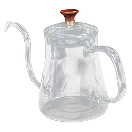 BESTonZON Café Mano Olla Máquina De Café Espresso Tetera De Vidrio Transparente Máquina De Café Por Goteo Cafetera Verter Hervidor De Agua Verter Hervidor De Agua Goteo A Mano Hervidor De