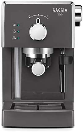 Gaggia Viva Chic Industrial - Color gris - Cafetera Manual - 1025W de potencia - Capacidad 1 litro - Material plástico ABS (acrilonitrilo butadieno estireno)