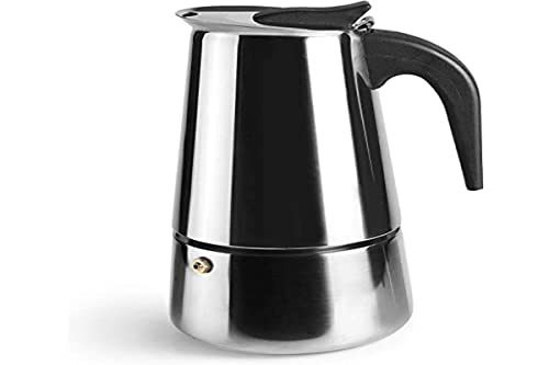 IBILI - Cafetera express Moka, 6 tazas, 280 ml, Acero Inoxidable, Apto para inducción