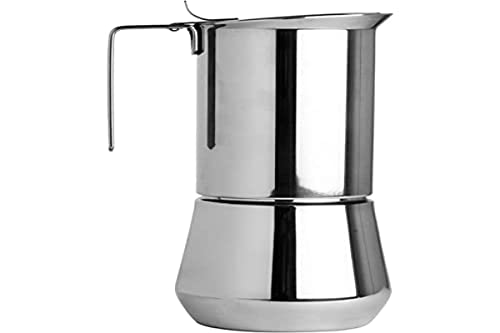 ILSA Cafetera Espresso Turbo Express, Acero Inoxidable 18/10, Taza 1, Capacidad 10 cl