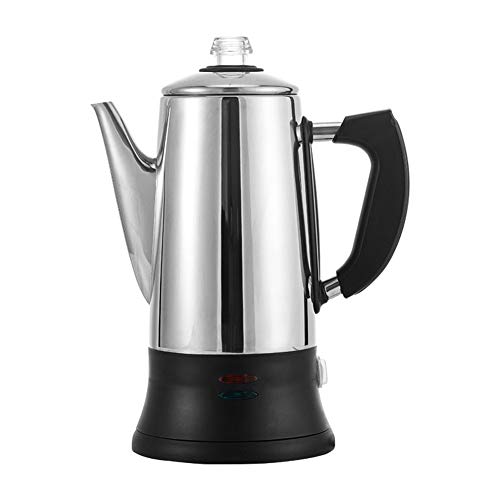 Multifunción Cafetera acero inoxidable para estufa cafetera moka eléctrica percolador café eléctrico 12 tazas cafetera 1,8 l cafetera para estufa cafetera italiana cafetera exprés