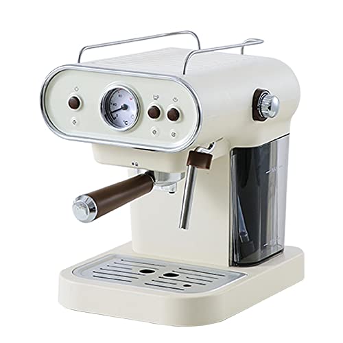 XIAOSAKU Cafeteras Expresso Máquina de café eléctrica Espresso Maker Retro Semi-automático Tipo de Bomba Cappuccino con Leche de Vapor. para el Hogar y la Oficina (Color : 4)