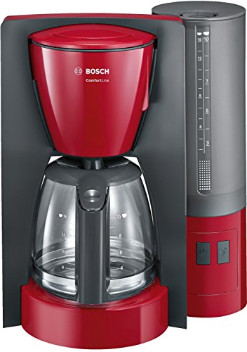 Bosch Comfort Line TKA6A044 - Cafetera de filtro / goteo, 1200 W, color rojo antracita