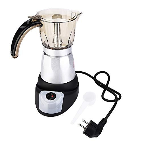 Rockyin 300 ml de Gran Capacidad eléctrica Moka Pot quemadores Espresso Cafetera Cafetera de Espresso