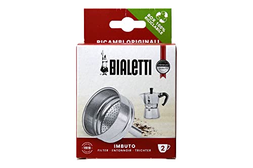 Bialetti Ricambi, Includes 1 Funnel Filter, Compatible with Moka Express, Dama, Elettrica and Mini Express (2 cups)
