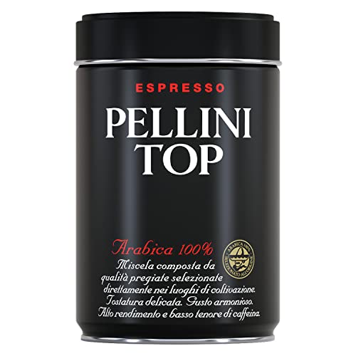 B01E7DZCFS– Pellini Caffè - Café molido para máquina - Espresso Pellini Top Arabica 100% 250g,1 Unidad ( Paquete de 1)