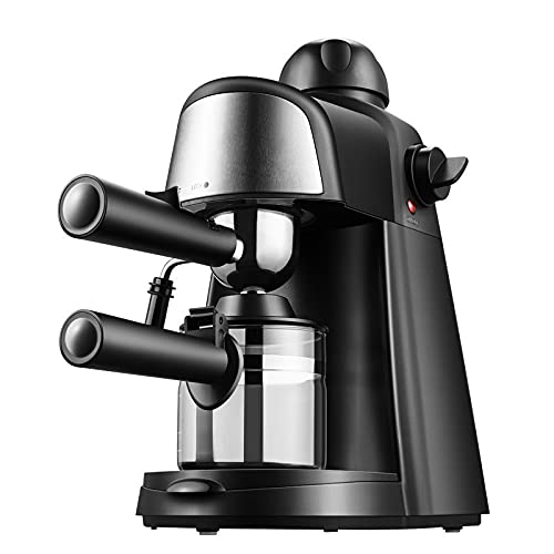 XIAOSAKU Cafeteras Expresso Inicio Espresso Máquina de café Máquina de Vapor Piedra pequeña Mini Máquina de café de Lujo Semi-automático para el Hogar y la Oficina (Color : Black, Plug Type : UK)