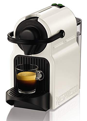 Nespresso Krups Inissia XN1001 - Cafetera monodosis de cápsulas Nespresso, 19 bares, apagado automático, color blanco (Reacondicionado)