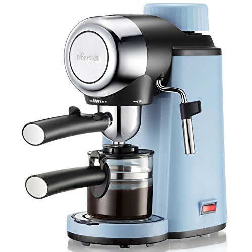 SXZSB Cafetera Express Manual Power Espresso 800W, Presión, Puede Hacer 4 Tazas,Acabados En Acero Inoxidable Usado para Hogar Oficina Cafetera