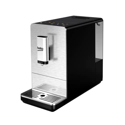 Beko CEG5301X - Cafetera (Independiente, Máquina espresso, 1,5 L, Molinillo integrado, 1350 W, Negro, Acero inoxidable)