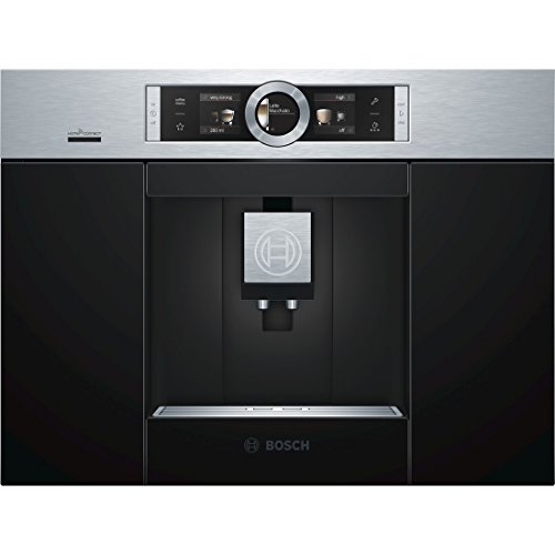 Bosch CTL636ES6 - Cafetera (Integrado, Máquina espresso, 2,4 L, Molinillo integrado, 1600 W, Negro, Acero inoxidable)