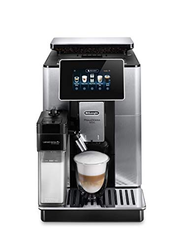 De'Longhi Primadonna Soul, cafetera totalmente automática en grano a taza, cafetera espresso y capuchino, ECAM610.75.mb, 2,2 litros, negro y plateado