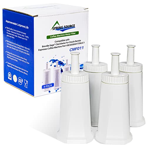 4 filtros de agua para cafetera 990/980/500/878/875/880/920/810, Barista Express filtros de agua