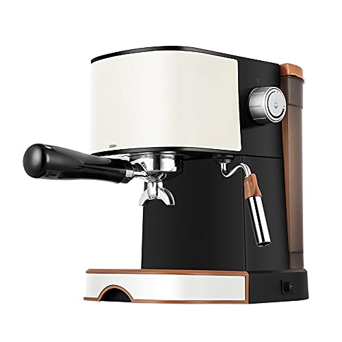 BHBCA Máquina De Café Espresso, Café Expresso con Leche De La Máquina De Vapor Vaporizador Wand, Capuchino para El Hogar Barista, 850W, Negro