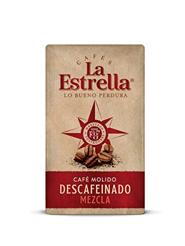 La Estrella Café Molido Descafeinado Mezcla 250g - 8 paquetes