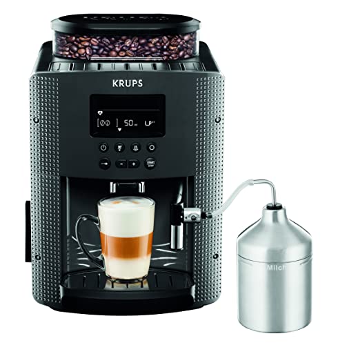 Krups Pisa EA816B Cafetera automática, Acero Inoxidable, Negro