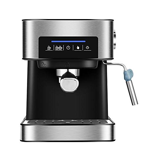 DieffematicKF Cafetera Cafetera Espresso, máquina de café de 20 bares, cafetera semiautomática para el hogar con función de vapor