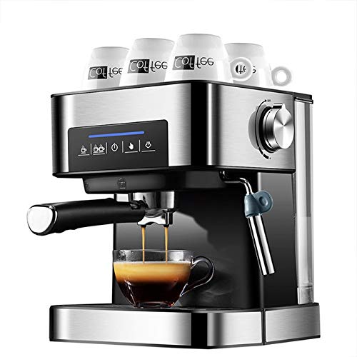 DieffematicKF Cafetera Máquina de café, Hogar pequeña máquina de café, de extracción automática de flor de vapor leche vaporizador