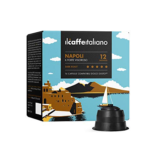 FRHOME - Nescafè Dolce Gusto 96 Càpsulas compatibles - Il Caffè Italiano - Mezcla Napoli Intensidad 12