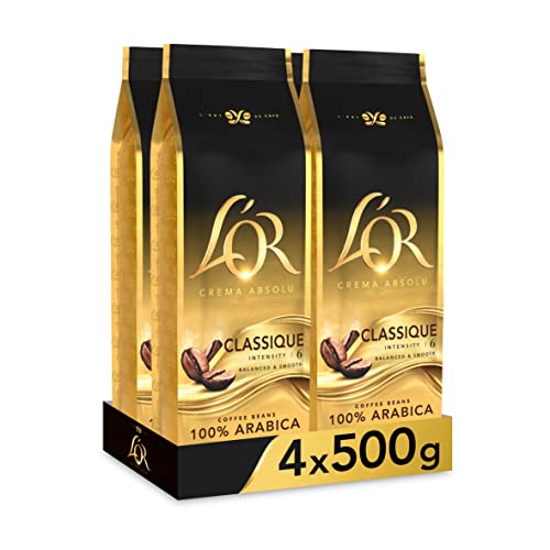 L'OR Espresso Classique Café en Grano Natural - Intensidad 6 | 4x500g