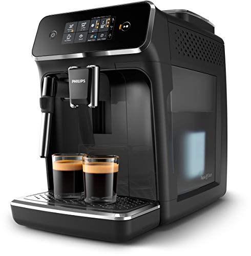 PHILIPS EP2224 / 40 Cafetera espresso en grano con molinillo -12 posiciones-3 temperaturas-Tanque de agua de 1.8L- Recipiente para granos de 275g