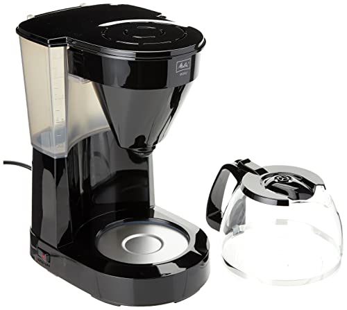 Melitta 1023-02 Easy - Cafetera de filtro con jarra de vidrio, capacidad 10 tazas (125 ml) negro