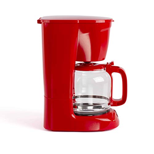 LIVOO Feel good moments - Cafetera eléctrica 15 taza DOD166R Rojo