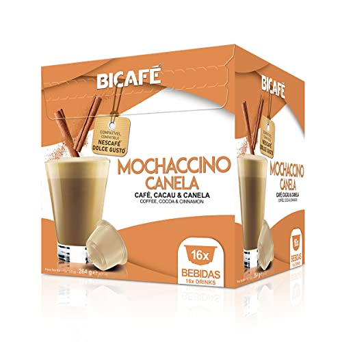 Bicafé - Mochaccino Canela - Cápsulas compatibles con Dolce Gusto