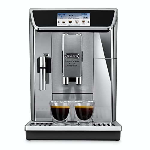 DeLonghi PrimaDonna Elite Experience ECAM 656.85.MS Independiente Totalmente automática Máquina espresso Negro, Metálico - Cafetera (Granos de café, De café molido, Molinillo integrado, 1450 W)