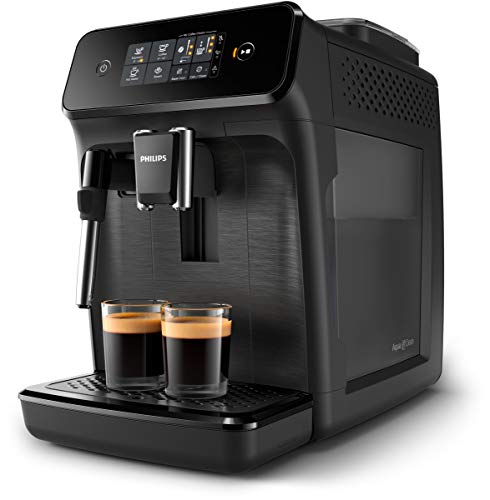 Philips EP1220 - Cafetera espresso en grano con molinillo - 2 bebidas - Espumador de leche - Pantalla t�ctil - Negro mate