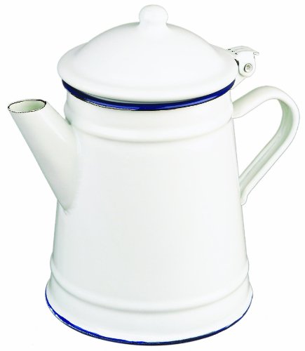 Ibili 903210 CAFETERA CONICA Blanca 1 LT, Stainless Steel