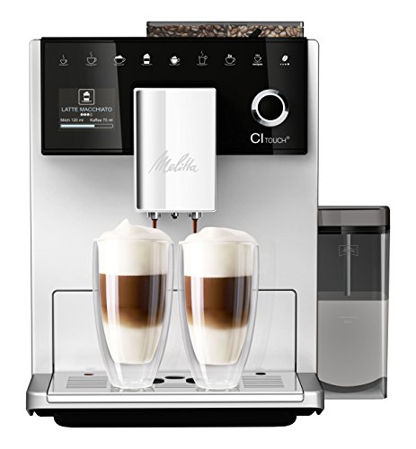 Melitta F630-101 Cafetera automática, 1400 W, 1.8 litros, 63 Decibeles, Stainless Steel, 5 Velocidades, Plata