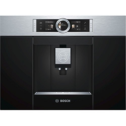 Bosch CAFETERA EMPOTRABLE CTL636ES1 Espresso 2,4 L Totalmente AutomãTica, 1600 W, 2 Cups, 44 Decibeles, Negro, Acero Inoxidable