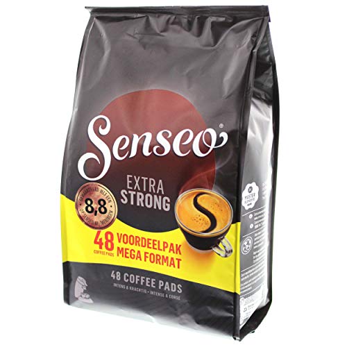 Senseo Extra Dark Roast / Extra Forte, Nuevo Diseño, Paquete de 5, 5 x 48 Monodosis