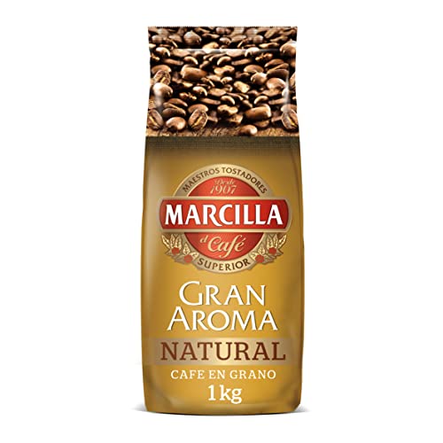 Marcilla Gran Aroma Café en Grano 100% Natural Tostado - Intensidad 8 | 1000g