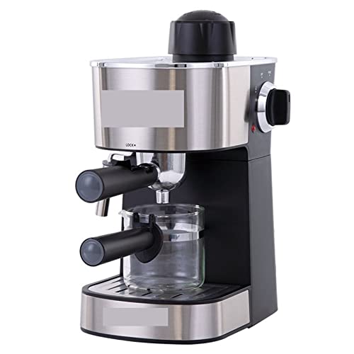 QYTEC kfj - Máquina de café con bomba de expresso, semiautomática para el hogar, cafetera de vapor para capuchino, latte y moca